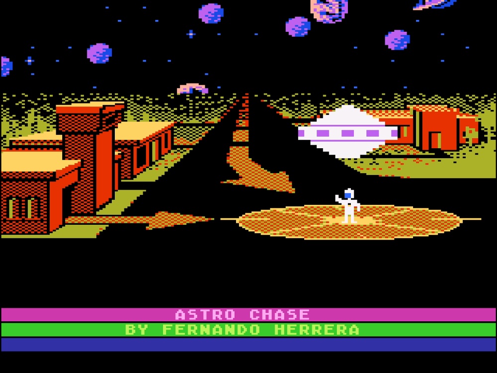Title Screen of Astro Chase for Atari 5200